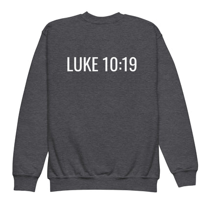 Tread Over Unbelief Youth Crewneck Sweatshirt