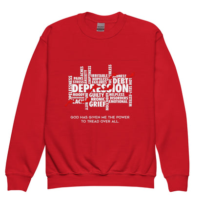 Tread Over Unbelief Youth Crewneck Sweatshirt