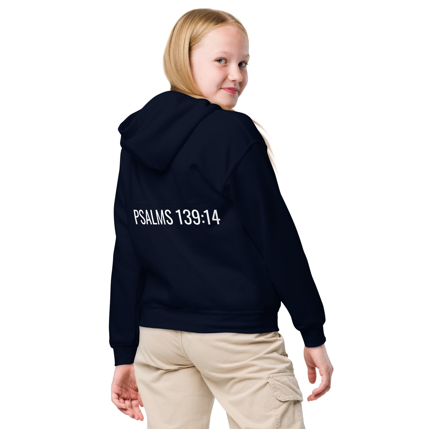 Fearfully & Wonderfully Made Black Blend Youth Hoodie