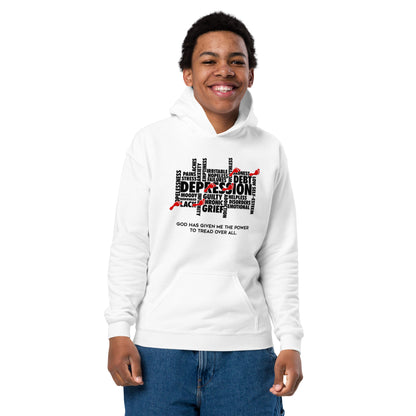 Tread Over Unbelief Youth Heavy Blend Hoodie