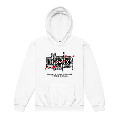 Tread Over Unbelief Youth Heavy Blend Hoodie