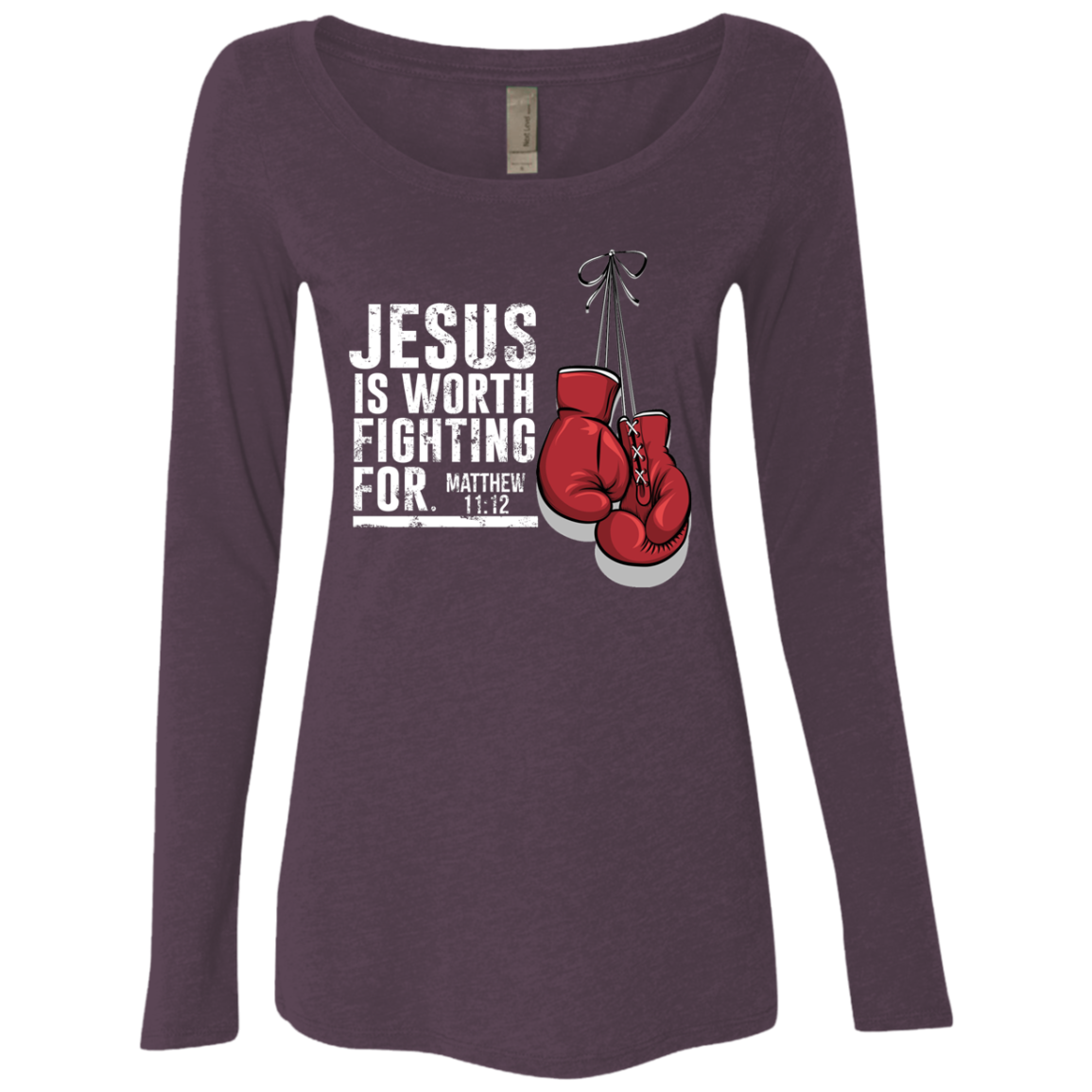 Women's Matthew 11:12 Triblend Long Sleeve Shirts