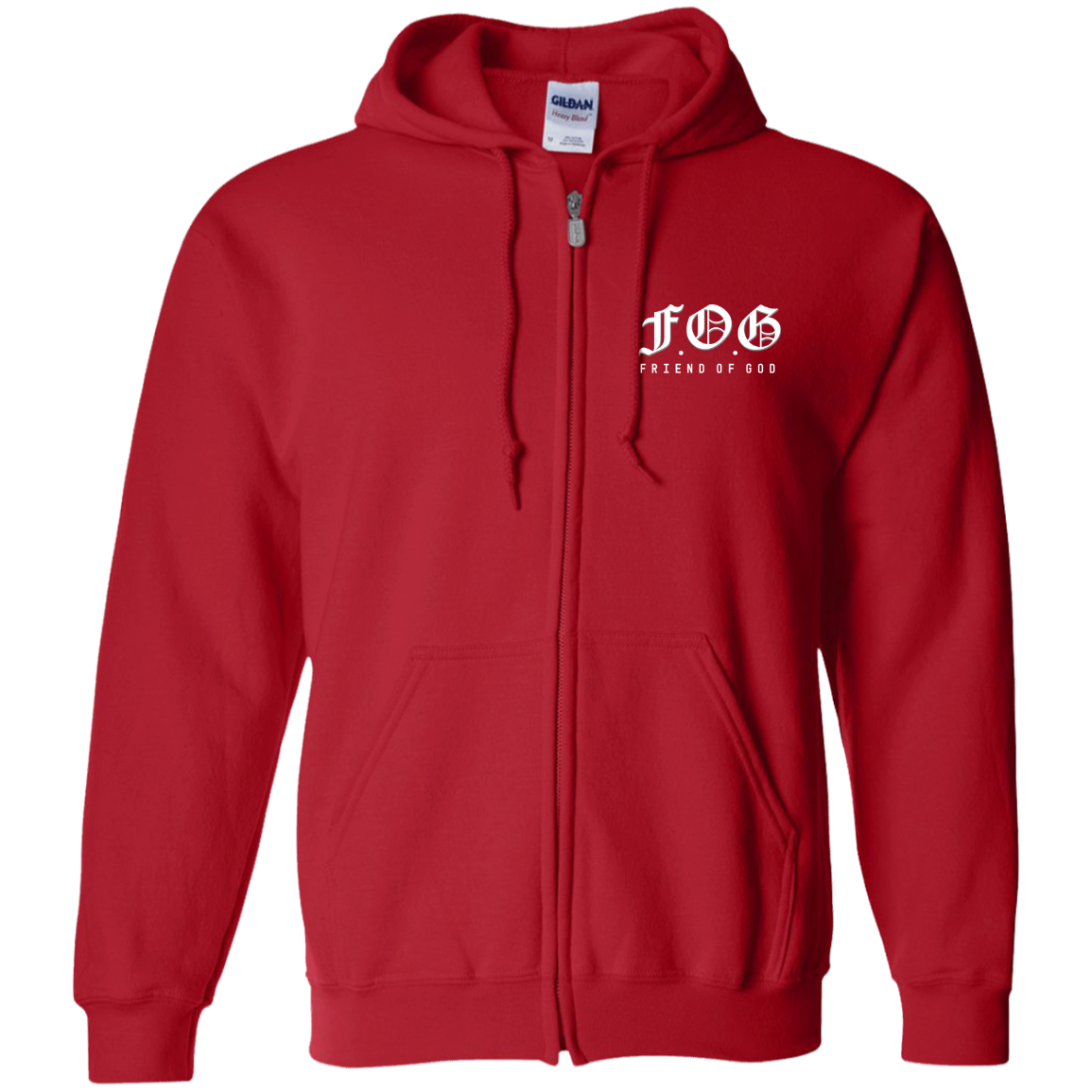 Men's Friend of God Zip Up Hooded Sweatshirts