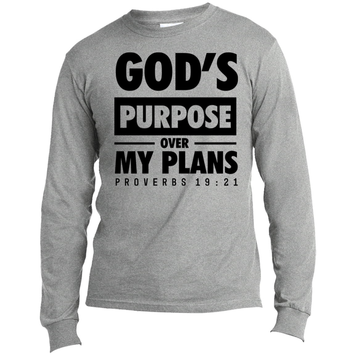 Men God's Purpose Long Sleeve Shirts