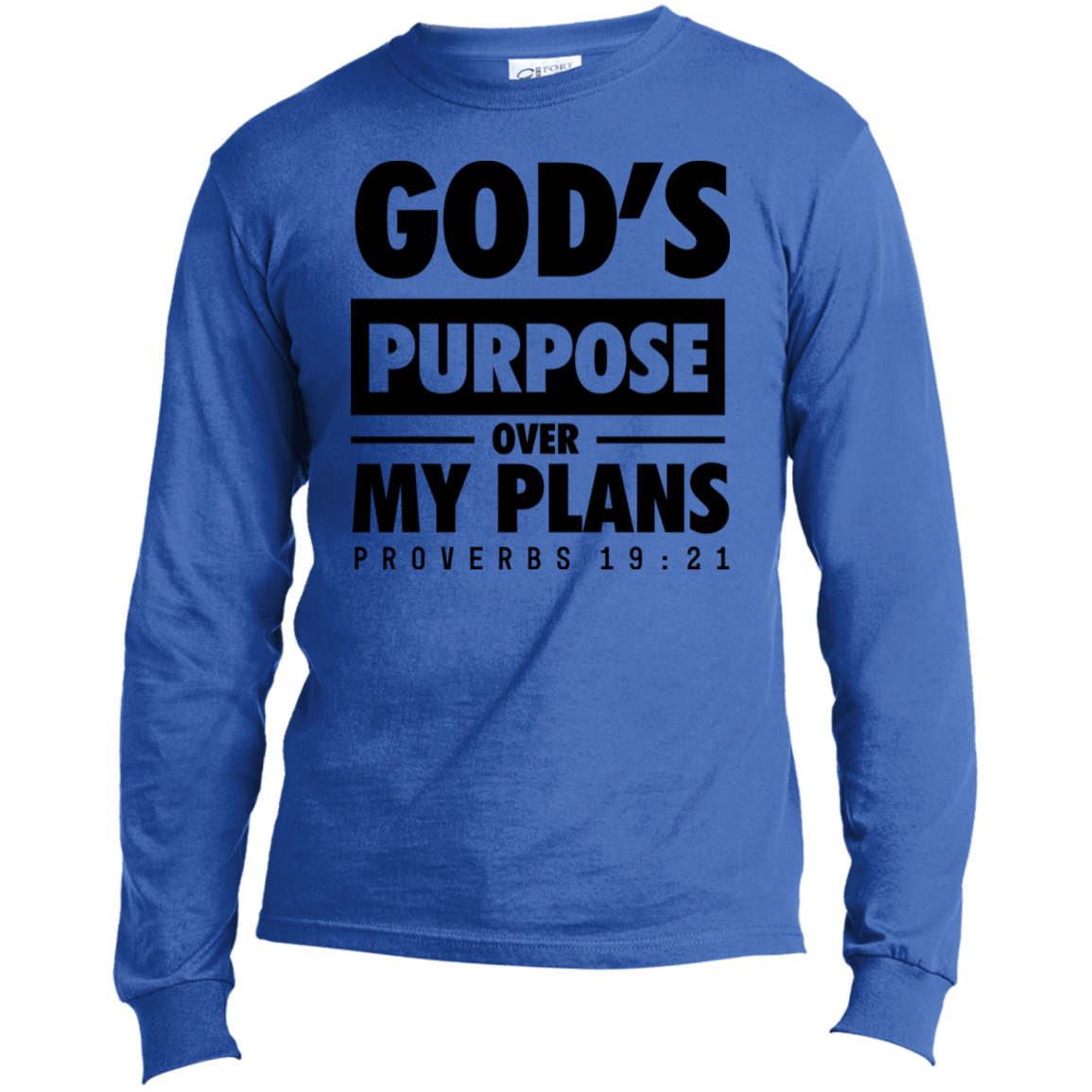 Men God's Purpose Long Sleeve Shirts