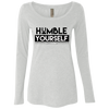 Women's Humble Yourself Triblend Long Sleeve Scoop Shirts
