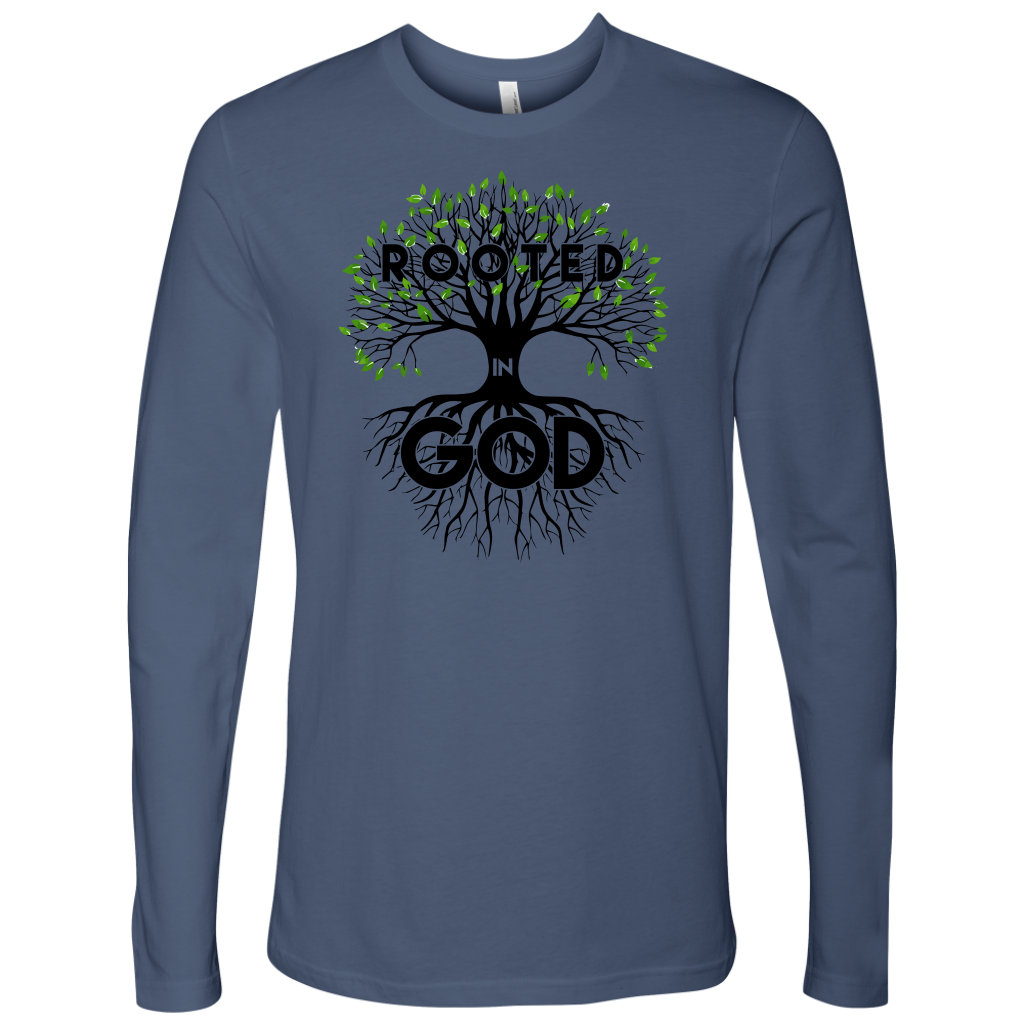 Men's Rooted in God Long Sleeve Shirt