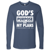 Men God's Purpose Long Sleeve Shirts
