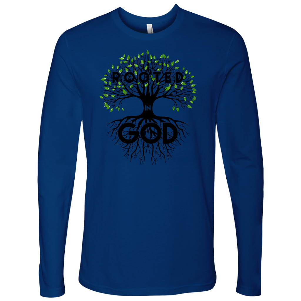 Men's Rooted in God Long Sleeve Shirt