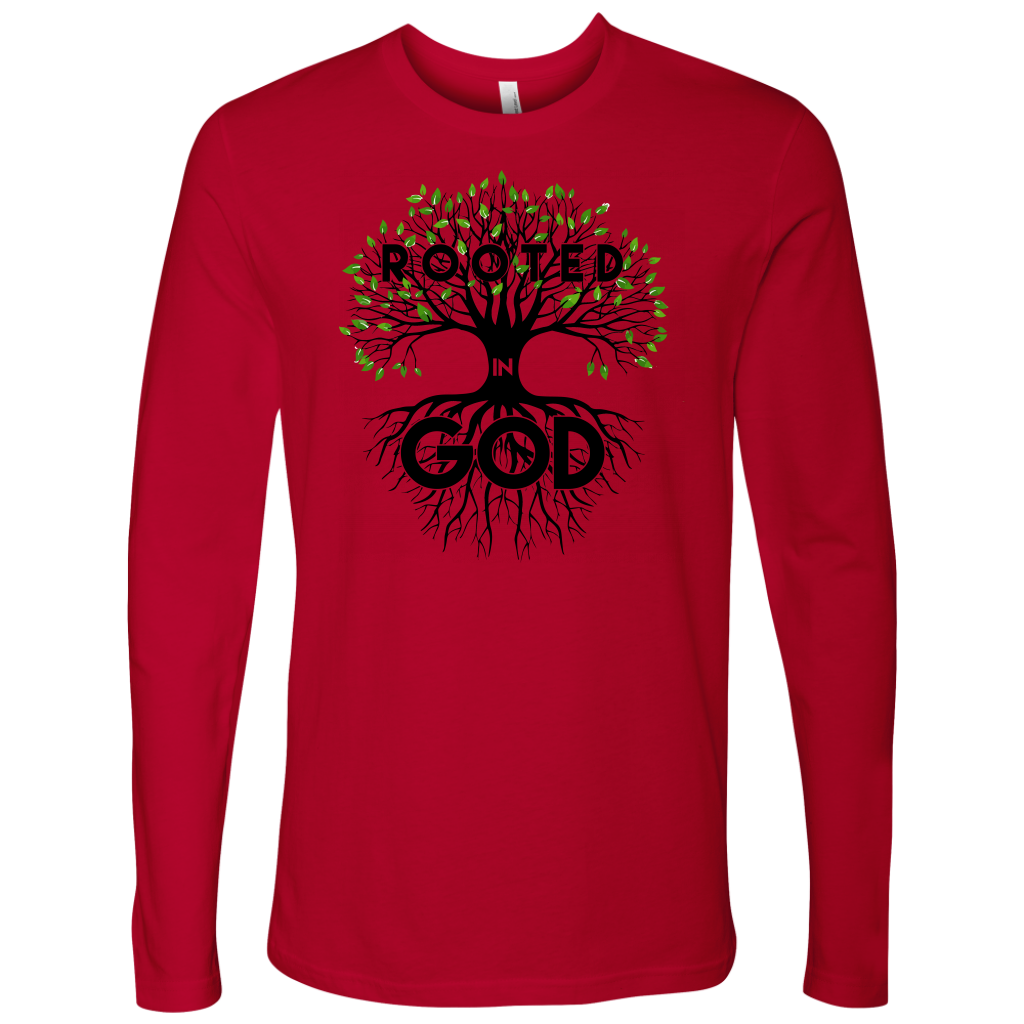 Men's Rooted in God Long Sleeve Shirt