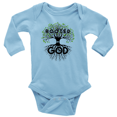 Infant/Baby Rooted in God Long Sleeve Onesies