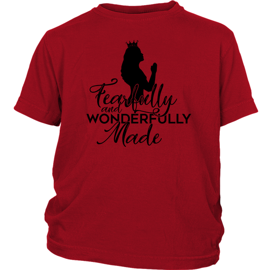 Youth Girl's Fearfully & Wonderfully Made Shirts