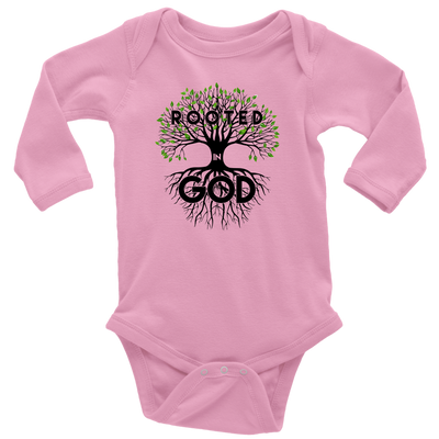 Infant/Baby Rooted in God Long Sleeve Onesies