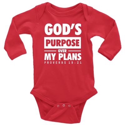 Infant/Baby God's Purpose Long Sleeve Onesies